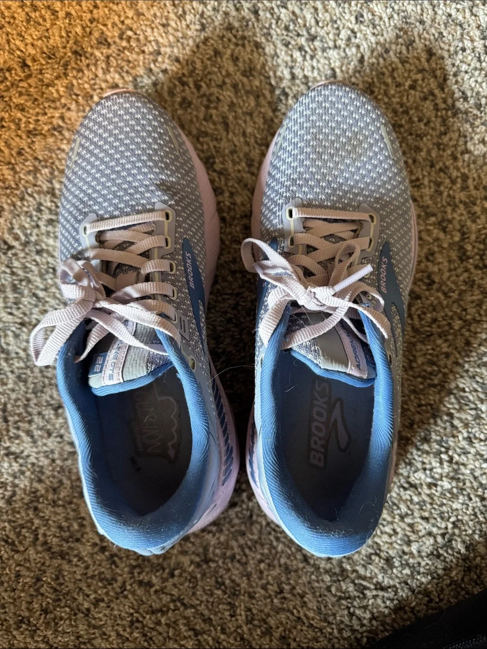 Brooks Women's Lavender and Blue Running Sneakers